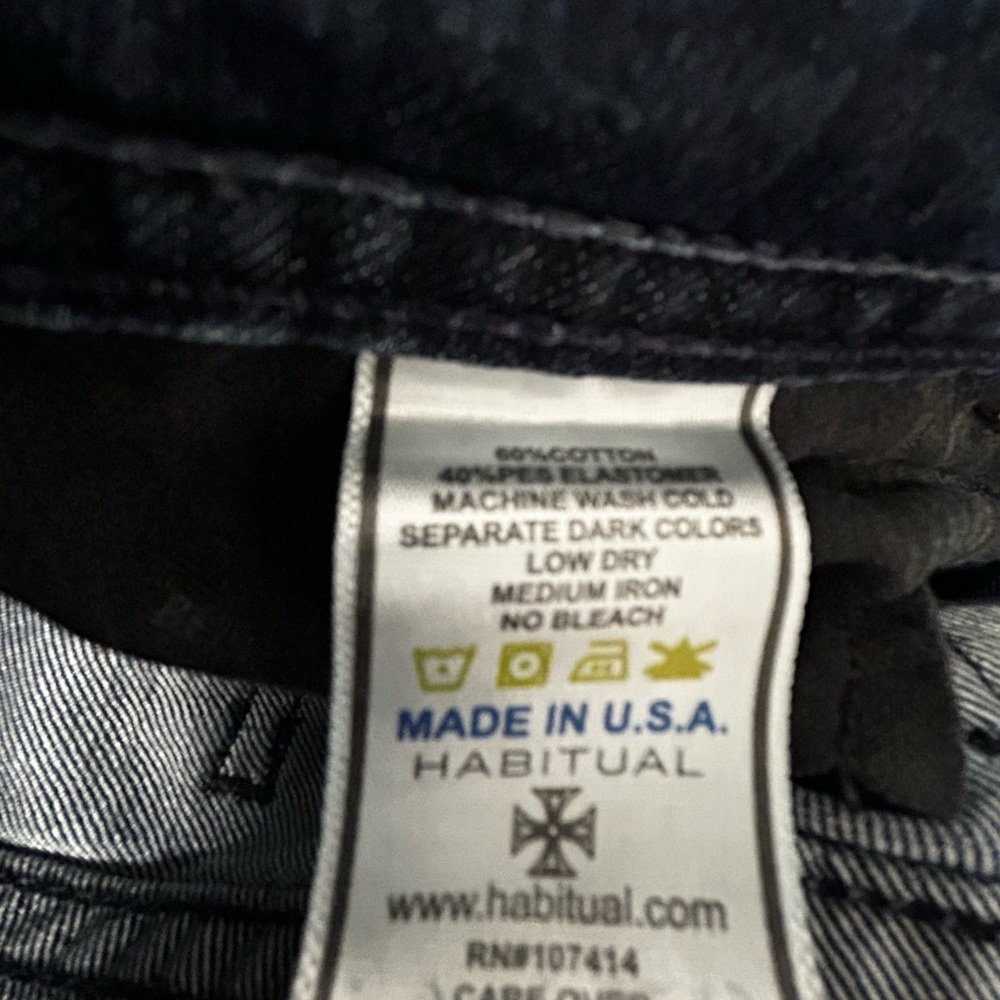 Habitual Dark Blue Straight Leg Eventide Jeans size 31x33 - Picture 9 of 10